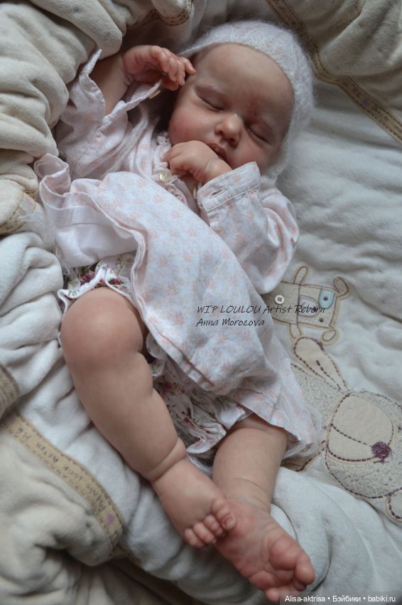 ЛоуЛоу малышка в процессе работы. Кукла-реборн Анны Морозовой