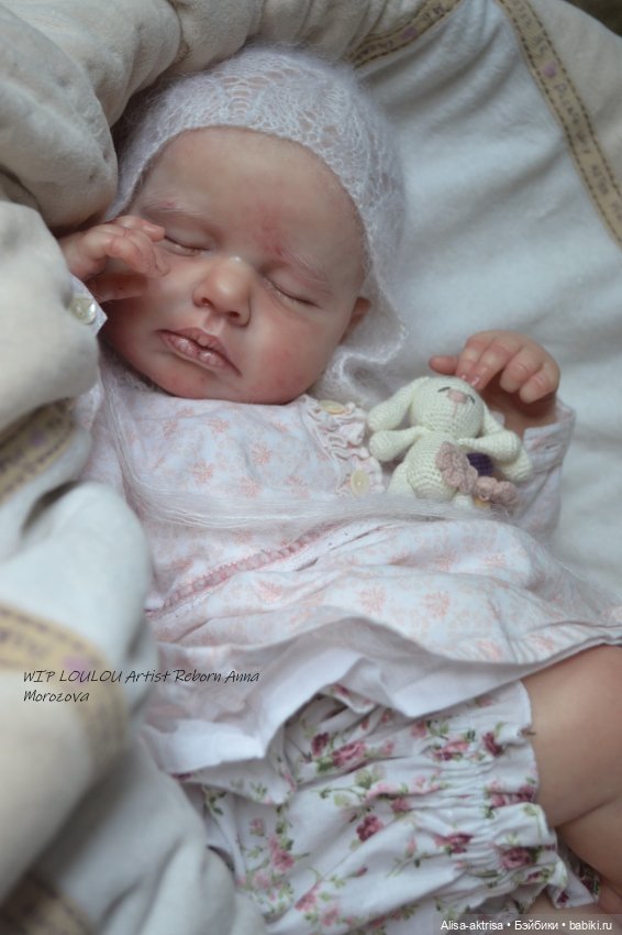 ЛоуЛоу малышка в процессе работы. Кукла-реборн Анны Морозовой