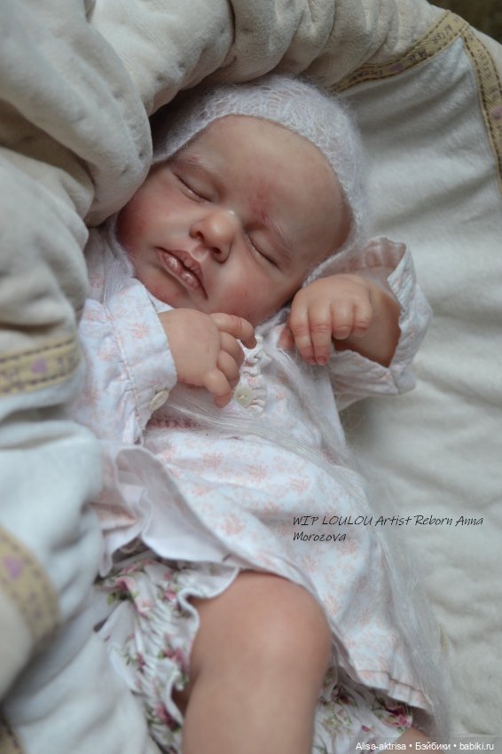 ЛоуЛоу малышка в процессе работы. Кукла-реборн Анны Морозовой