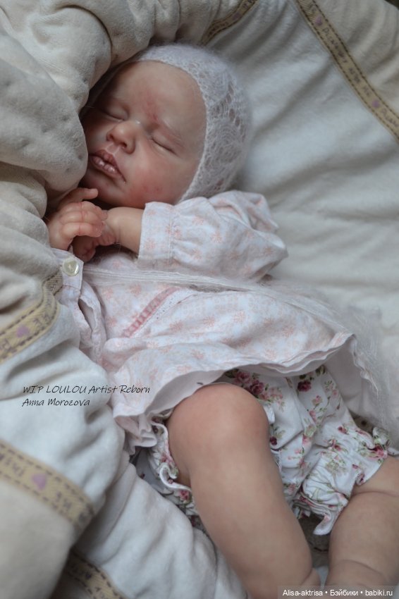 ЛоуЛоу малышка в процессе работы. Кукла-реборн Анны Морозовой