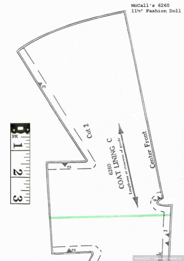 1960's McCall's 6260 Doll Wardrobe Barbie Babette (фото 8)