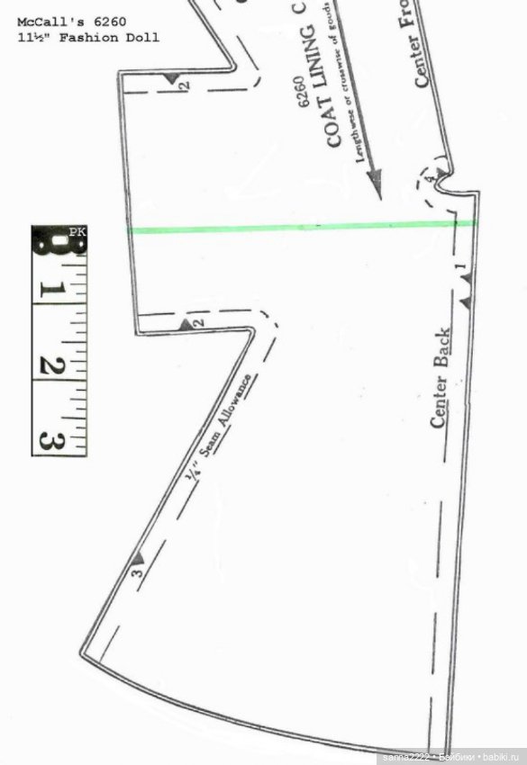 1960's McCall's 6260 Doll Wardrobe Barbie Babette (фото 9)