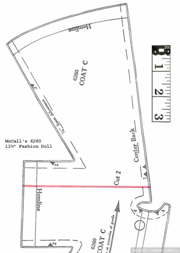 1960's McCall's 6260 Doll Wardrobe Barbie Babette (фото 10)