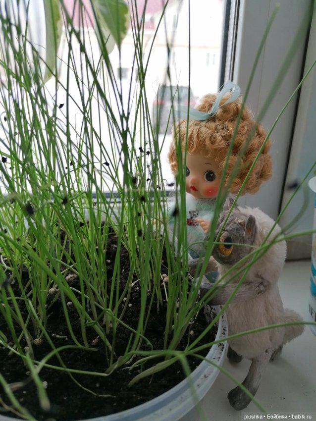 Малышка с золотыми кудряшками. Куколка mini cherry от PeachFace