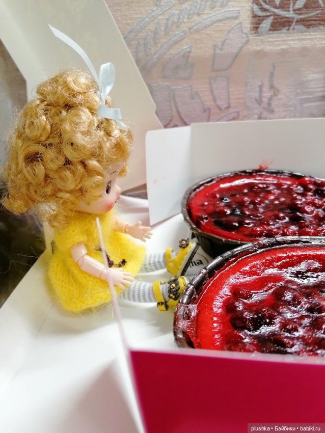 Малышка с золотыми кудряшками. Куколка mini cherry от PeachFace (фото 2)