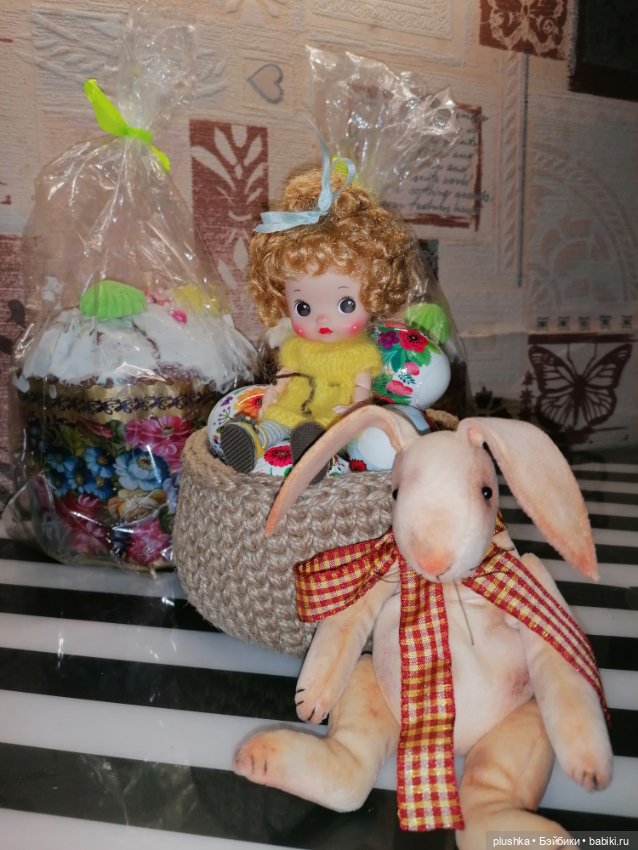 Малышка с золотыми кудряшками. Куколка mini cherry от PeachFace (фото 7)