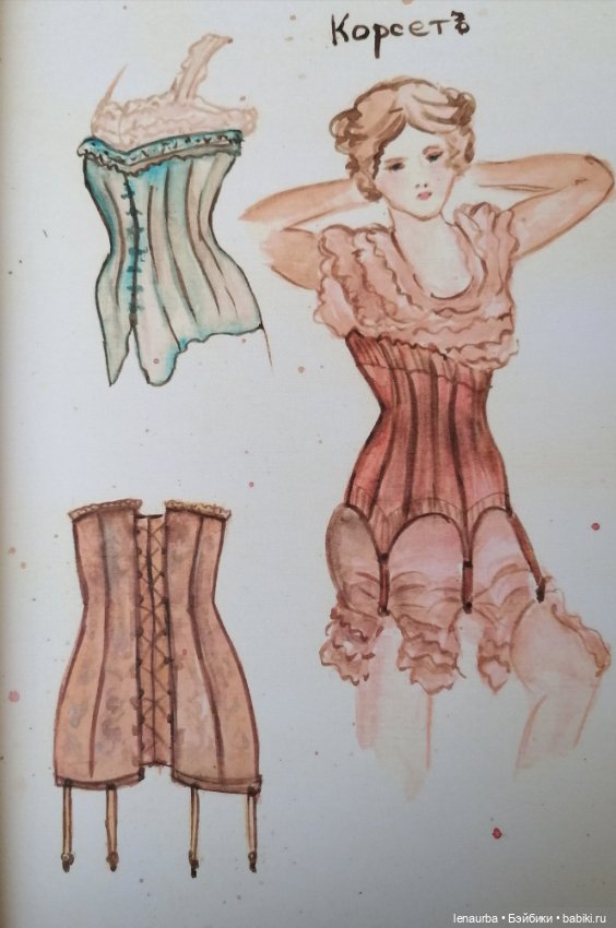Обзор эскизов эдварианской эпохи для кукол (фото 6)