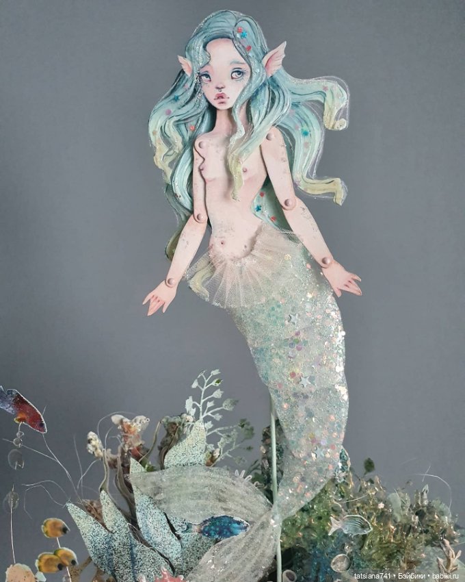 Бумажная Русалочка Полины Инякиной