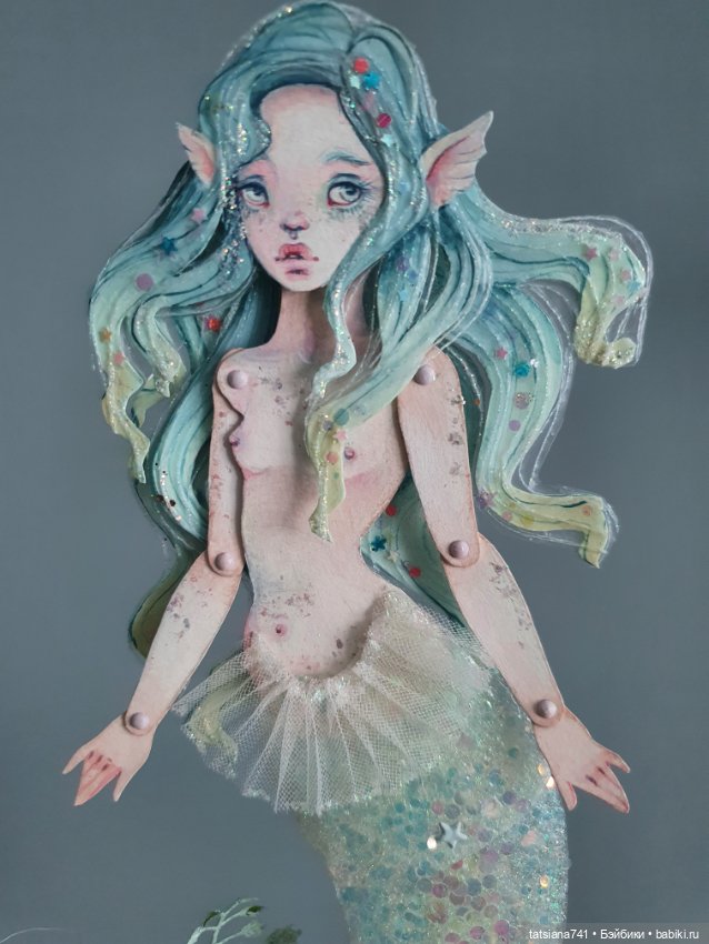 Бумажная Русалочка Полины Инякиной (фото 4)