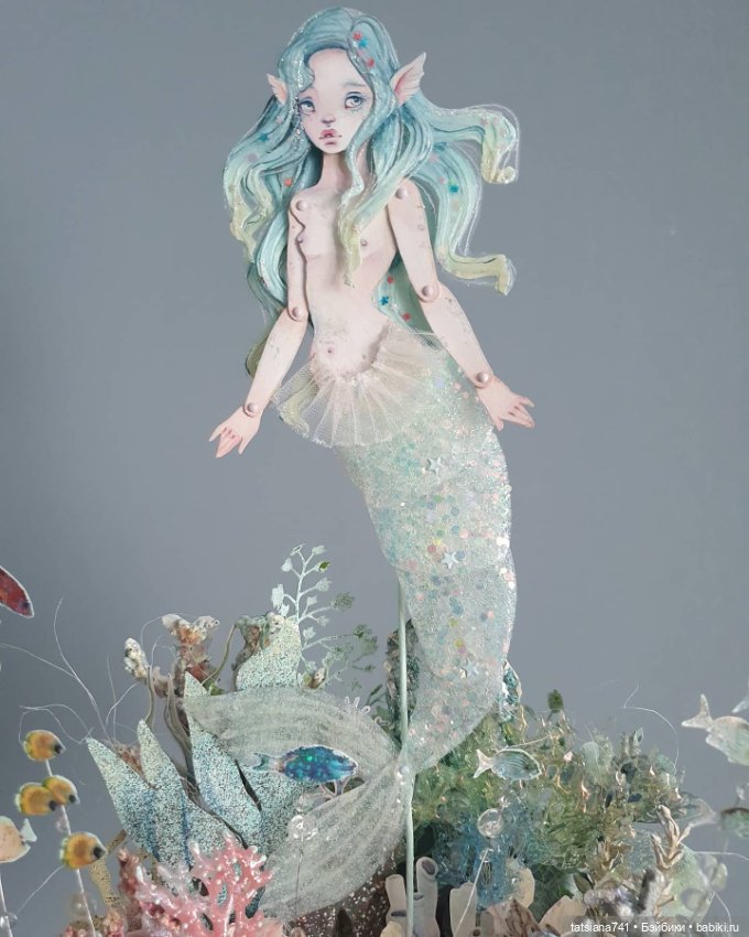 Бумажная Русалочка Полины Инякиной (фото 8)