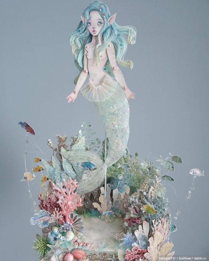 Бумажная Русалочка Полины Инякиной