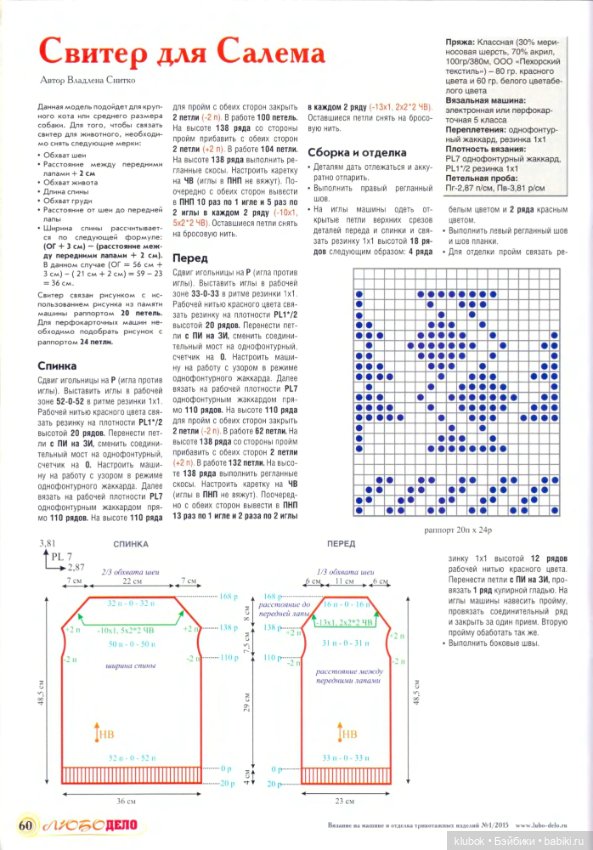 Свитер для большого кота — Разное
