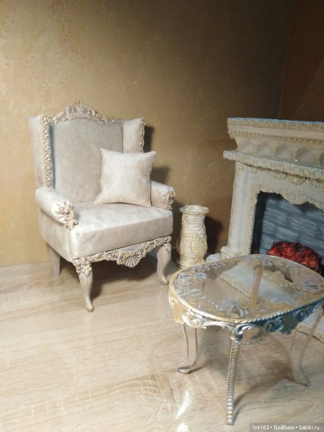 Английское кресло — Авторские игрушки из разных материалов: синельная проволока (фото 3)