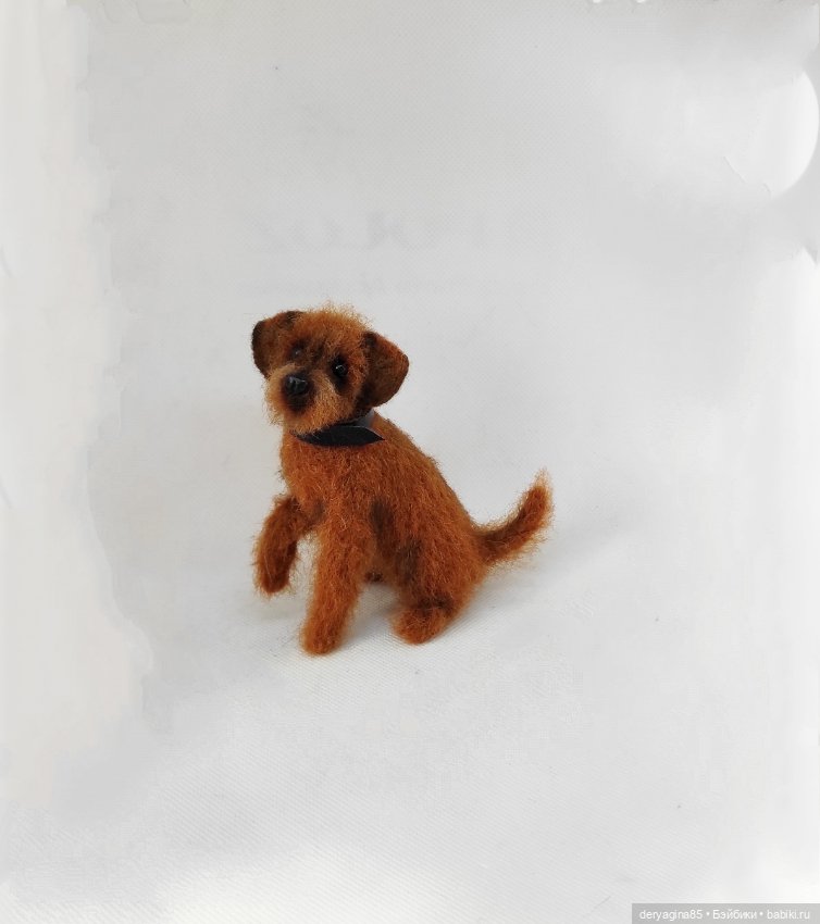 Двортерьер — Валяные игрушки из шерсти: сухое валяние