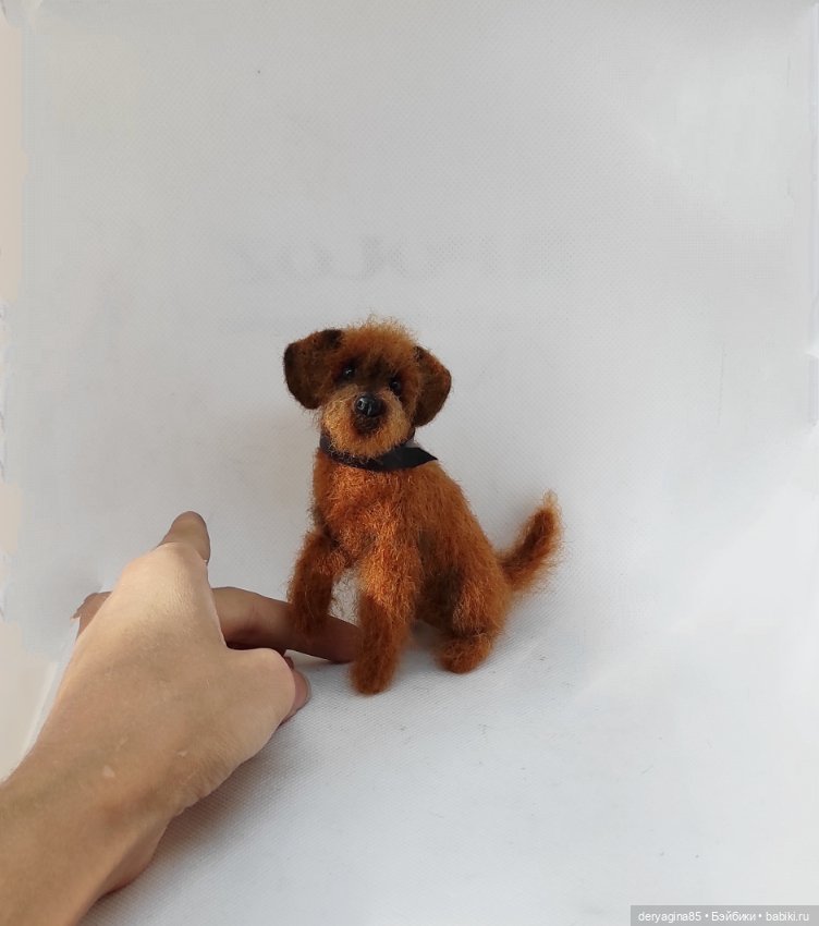 Двортерьер — Валяные игрушки из шерсти: сухое валяние (фото 4)