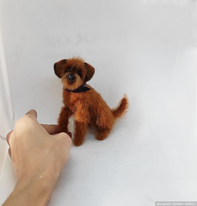 Двортерьер — Валяные игрушки из шерсти: сухое валяние (фото 3)