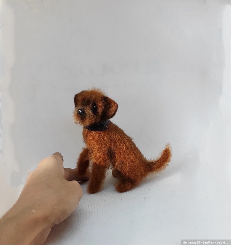 Двортерьер — Валяные игрушки из шерсти: сухое валяние (фото 5)