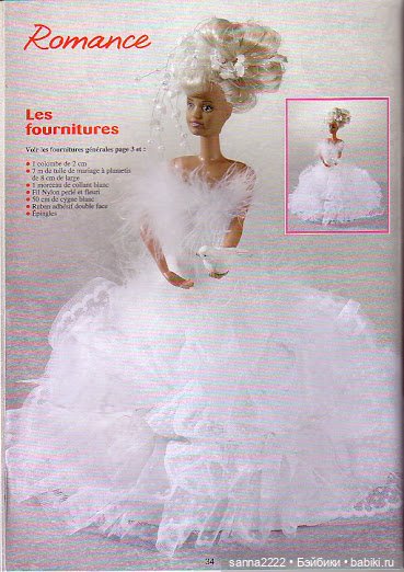 Haute couture pour Poupees mannequin