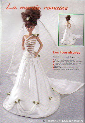 Haute couture pour Poupees mannequin
