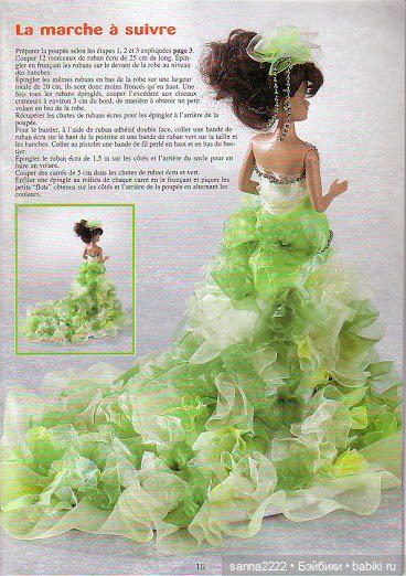 Haute couture pour Poupees mannequin