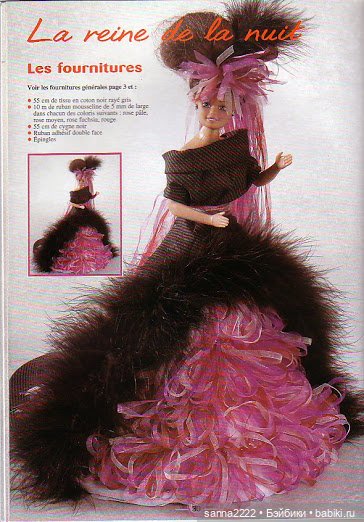 Haute couture pour Poupees mannequin