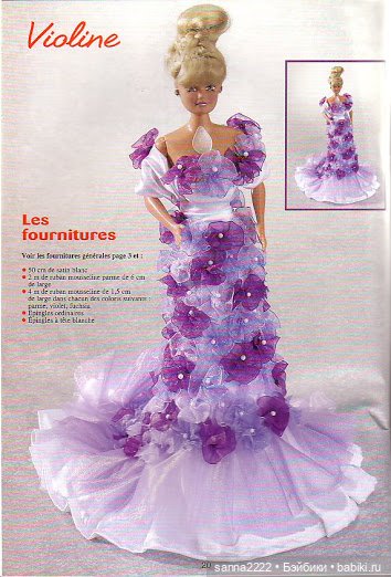 Haute couture pour Poupees mannequin