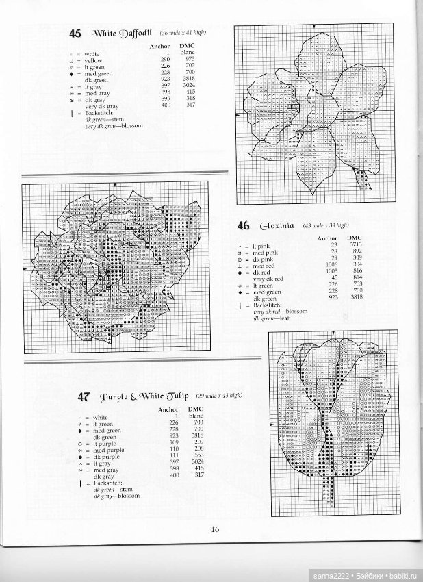 One Nighters 48 Flowers by Jeanette Crews Designs