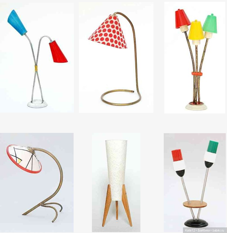 Кукольные домики 1950-60-х годов. Магазин. Лампы