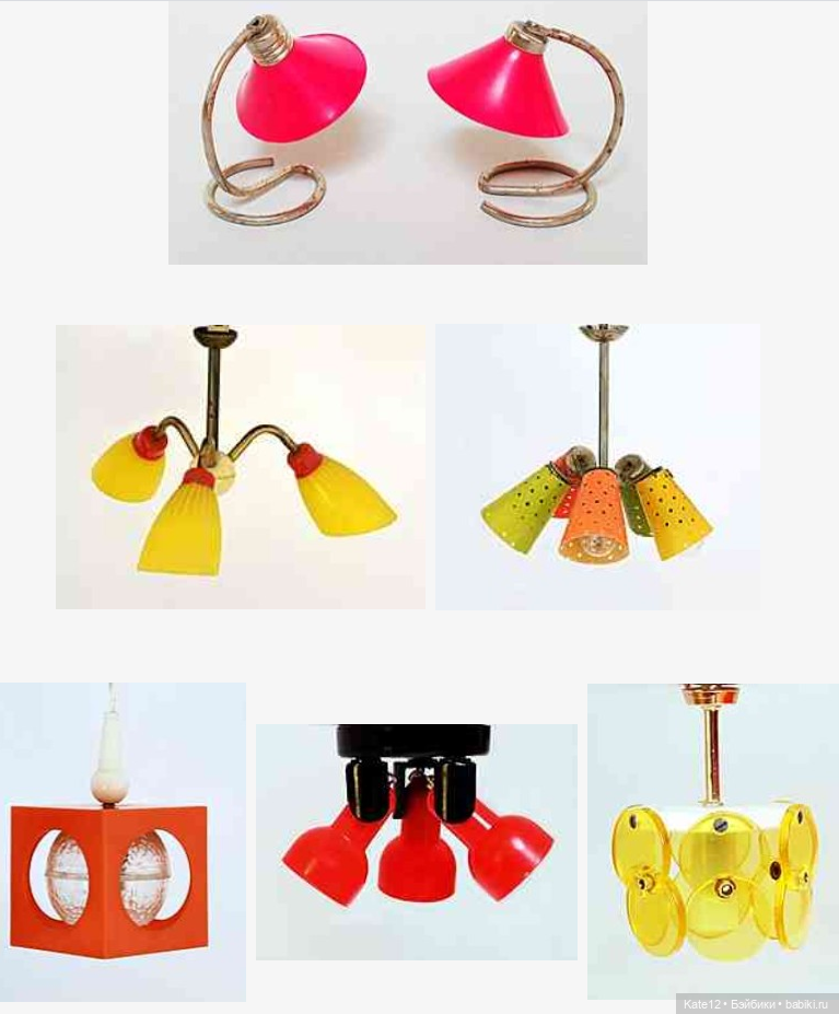 Кукольные домики 1950-60-х годов. Магазин. Лампы