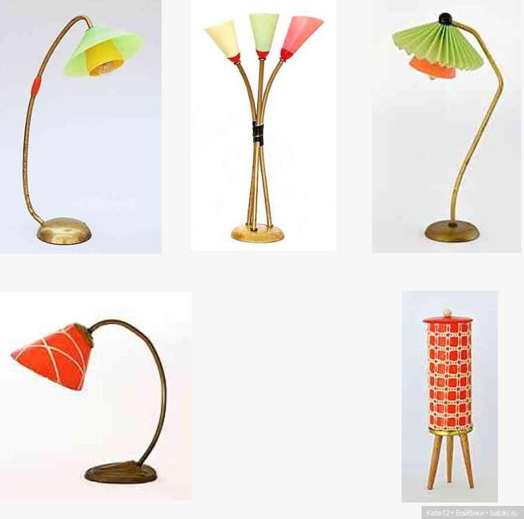 Кукольные домики 1950-60-х годов. Магазин. Лампы