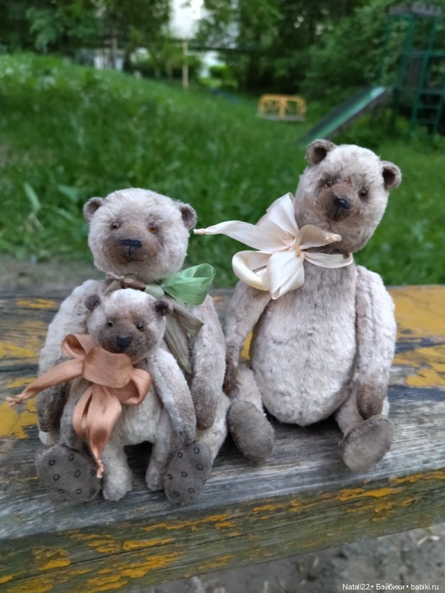 Прогулка с семейством — Авторские мишки Тедди и друзья: фото