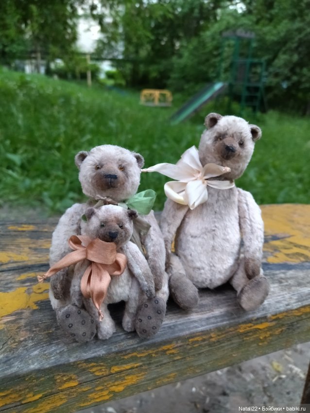 Прогулка с семейством — Авторские мишки Тедди и друзья: фото