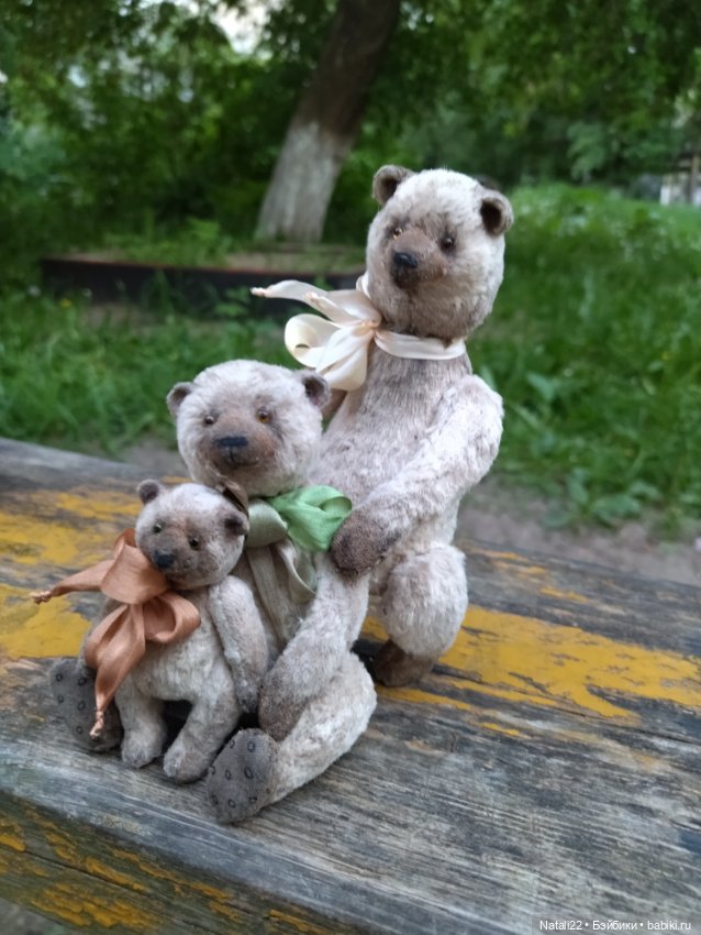 Прогулка с семейством — Авторские мишки Тедди и друзья: фото
