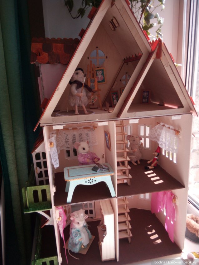 Сказочный мышечкин домик — Авторские игрушки из разных материалов: синельная проволока