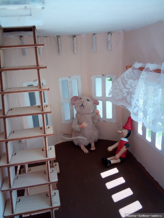 Сказочный мышечкин домик — Авторские игрушки из разных материалов: синельная проволока (фото 6)