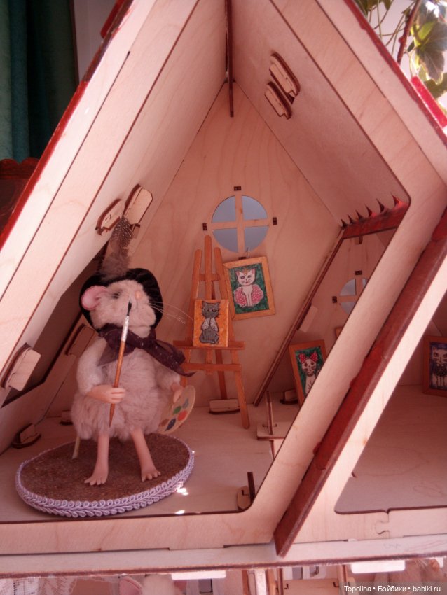 Сказочный мышечкин домик — Авторские игрушки из разных материалов: синельная проволока (фото 3)
