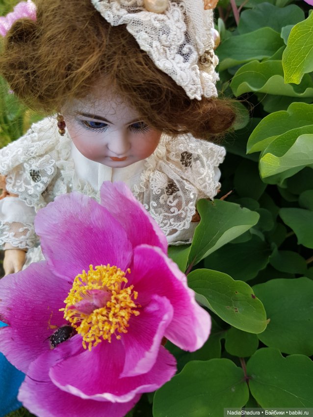 С прекрасным майским днём и замечательной погодой! Антикварная кукла Gebrüder Kühnlenz, 44-26 dep (фото 3)