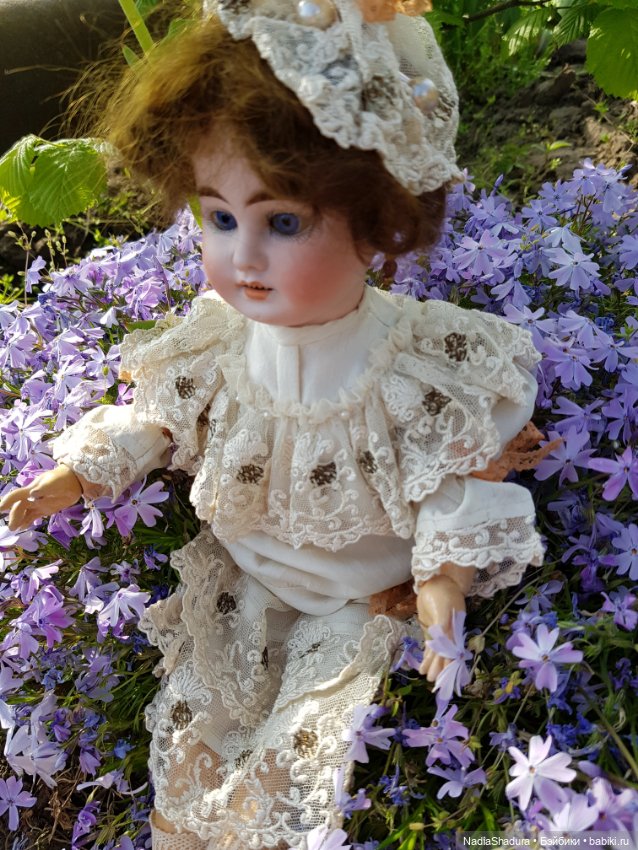 С прекрасным майским днём и замечательной погодой! Антикварная кукла Gebrüder Kühnlenz, 44-26 dep (фото 10)