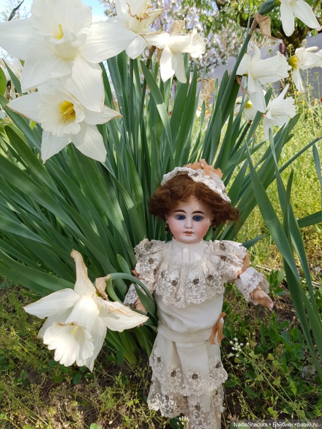 С прекрасным майским днём и замечательной погодой! Антикварная кукла Gebrüder Kühnlenz, 44-26 dep (фото 2)