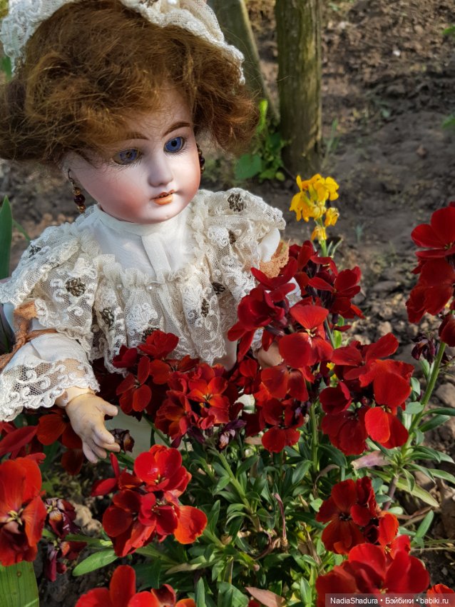 С прекрасным майским днём и замечательной погодой! Антикварная кукла Gebrüder Kühnlenz, 44-26 dep (фото 5)