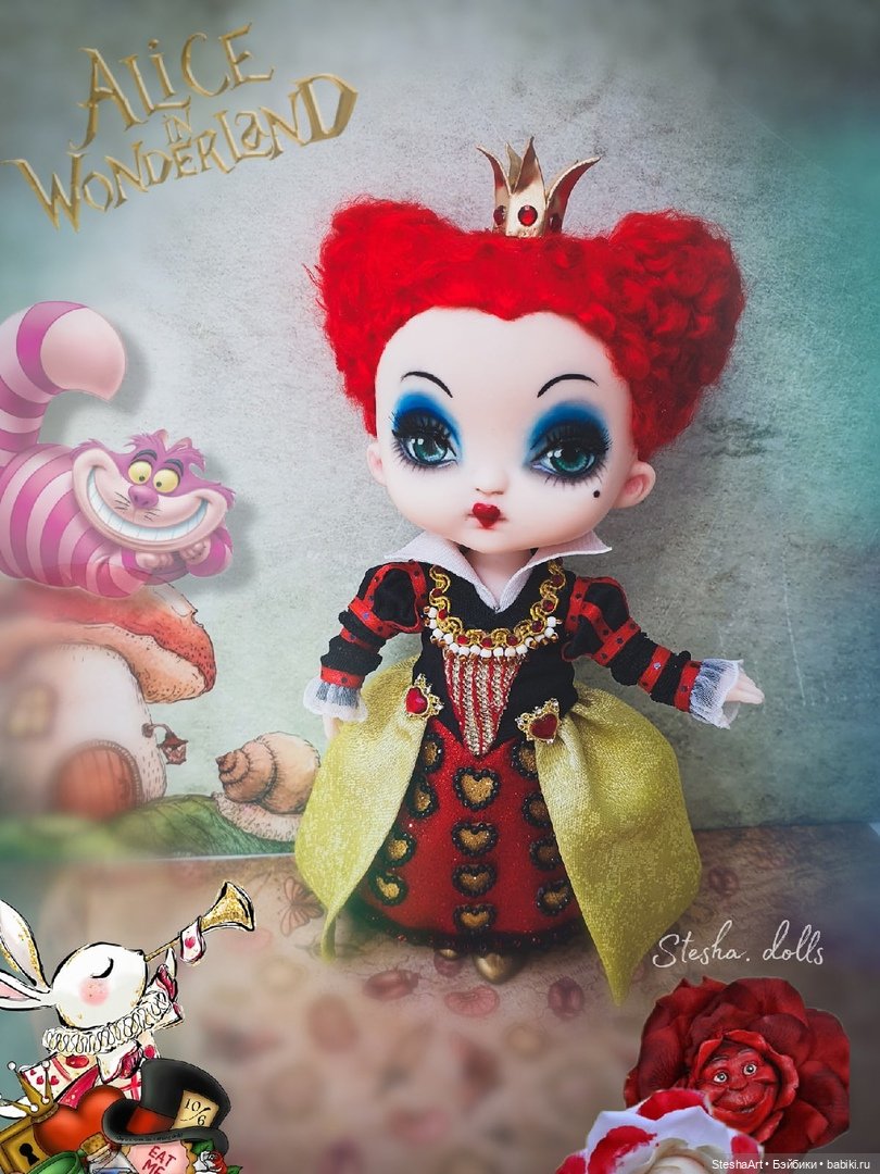 Капризуля Ирацибета. Моя маленькая красная королева. ООАК по мотивам "Алисы в Стране Чудес"