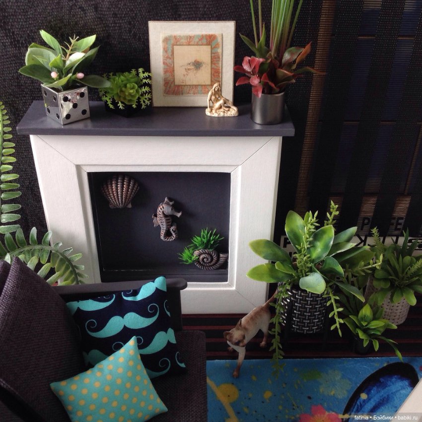 Интерьер 1:6 с лёгким намёком на Среднеземорский стиль