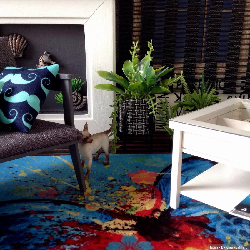 Интерьер 1:6 с лёгким намёком на Среднеземорский стиль