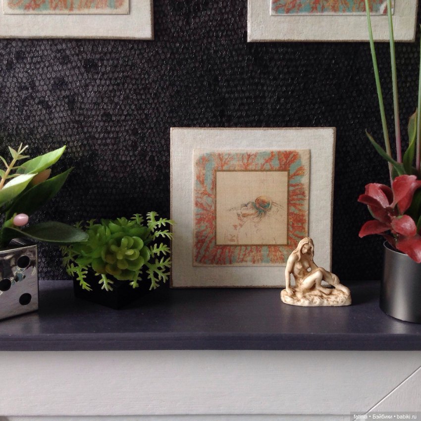 Интерьер 1:6 с лёгким намёком на Среднеземорский стиль