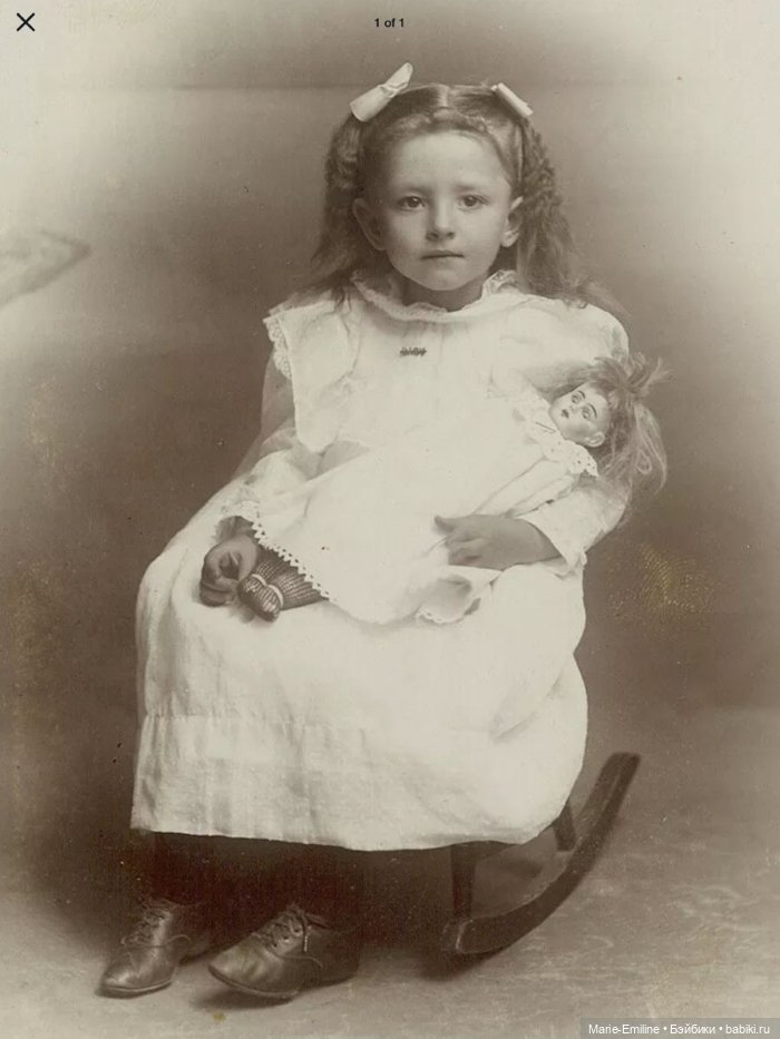 Девочки из прошлого, и их куклы (фото 3)