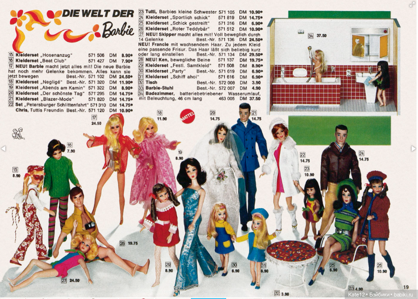 Игрушки 1970 год каталог — Винтажные куклы ГДР (Немки): Бигги