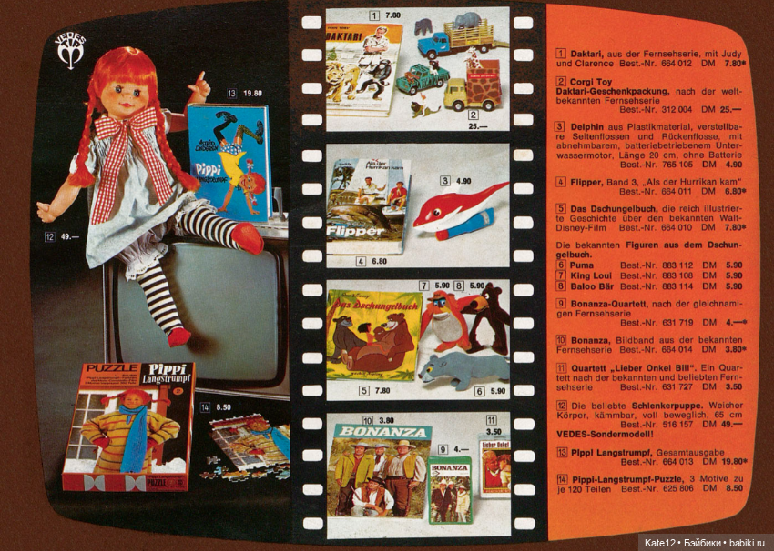 Игрушки 1970 год каталог — Винтажные куклы ГДР (Немки): Бигги