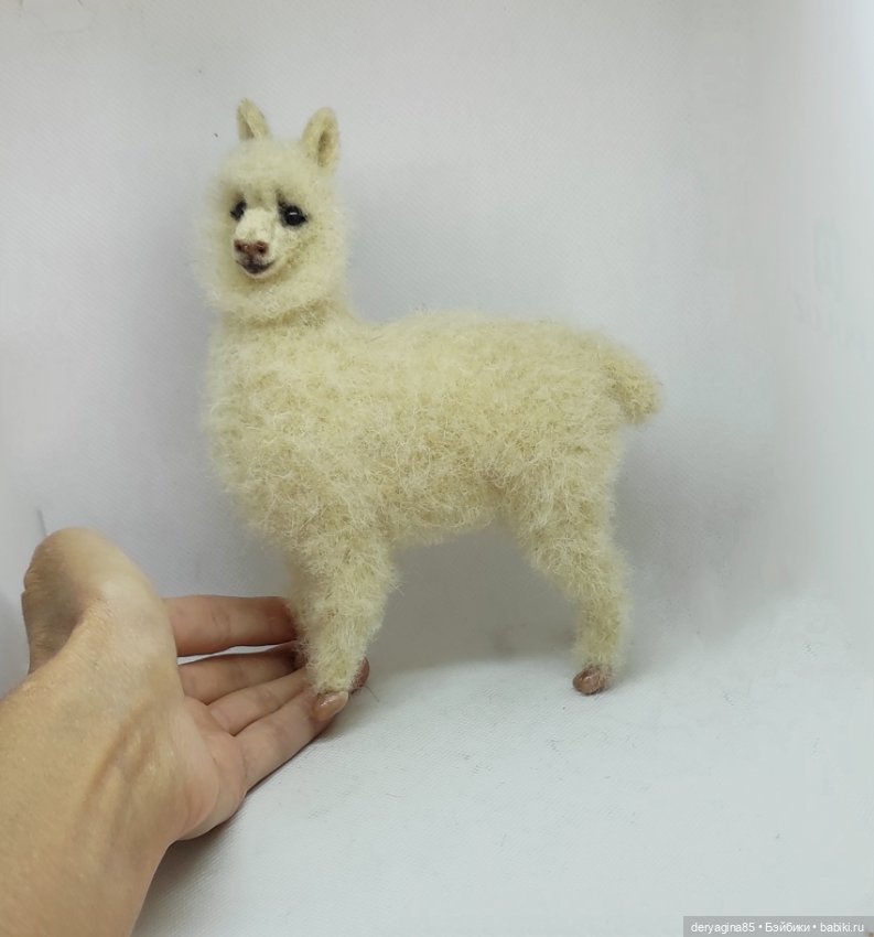 Моя первая альпака — Валяные игрушки из шерсти: сухое валяние (фото 5)