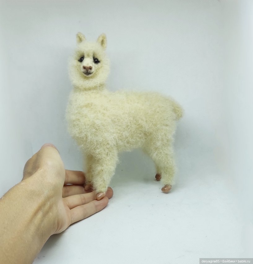 Моя первая альпака — Валяные игрушки из шерсти: сухое валяние