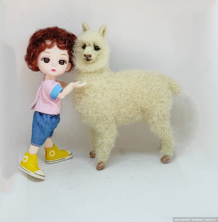 Моя первая альпака — Валяные игрушки из шерсти: сухое валяние (фото 10)